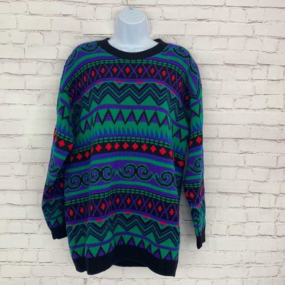 80’s  CUDDLE KNIT Vintage sweater size Large